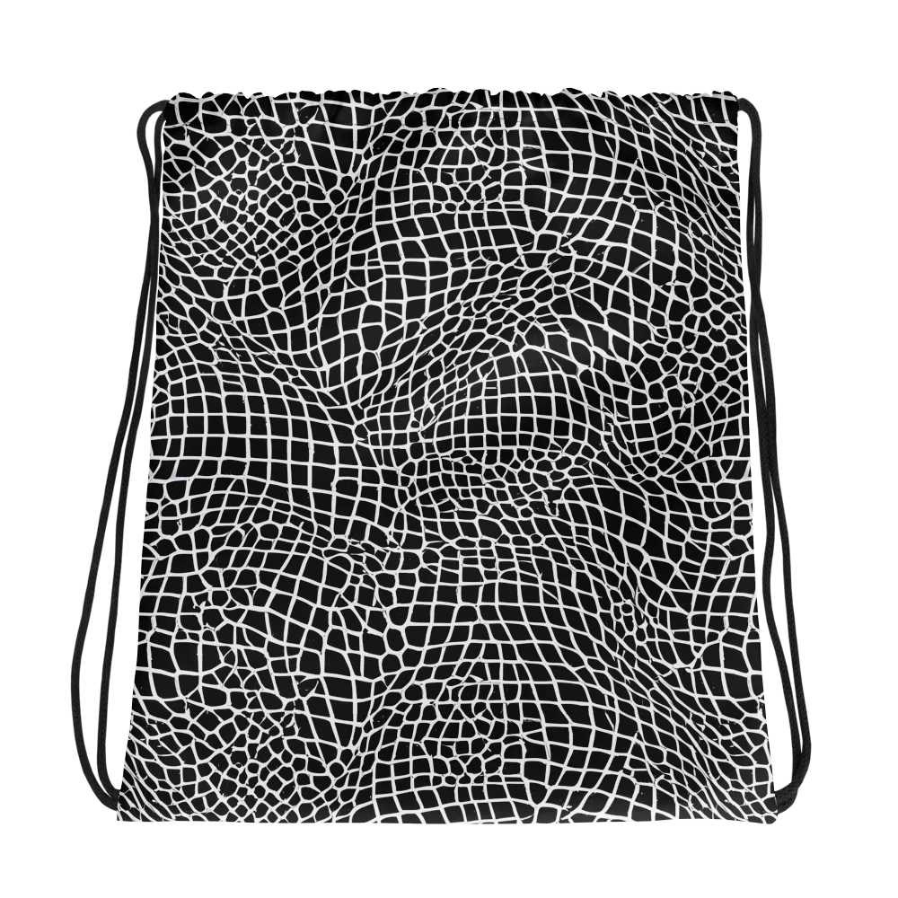 Obsidian Web on Drawstring Bag — Photo