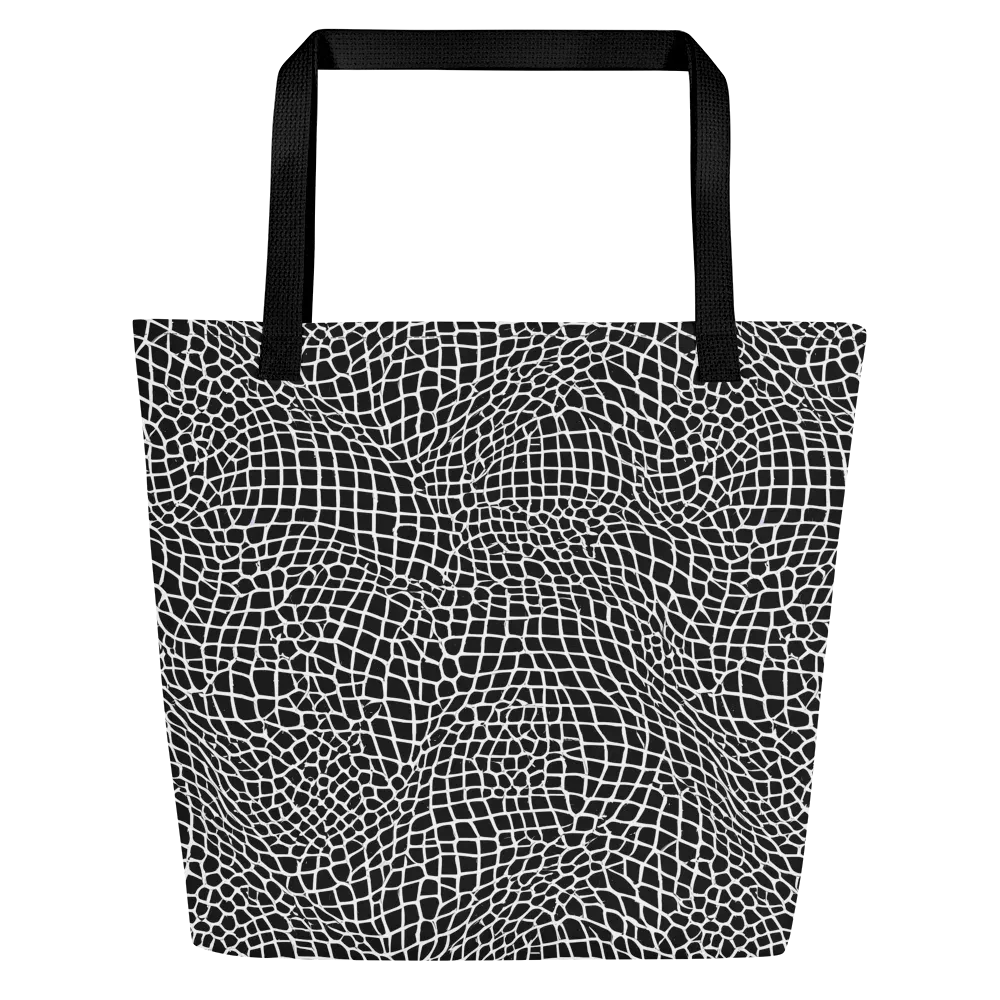 Obsidian Web on Large Tote Bag W/ Pocket — Front