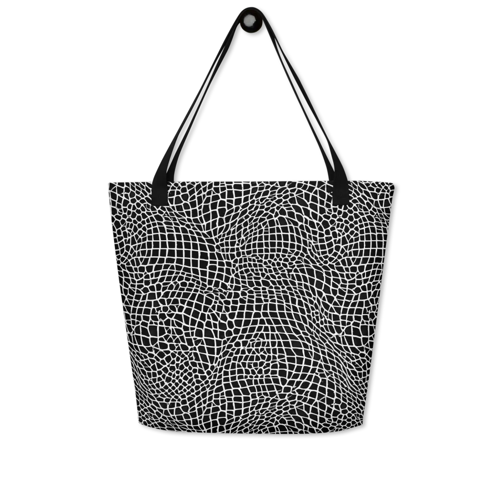 Obsidian Web on Large Tote Bag W/ Pocket — Front