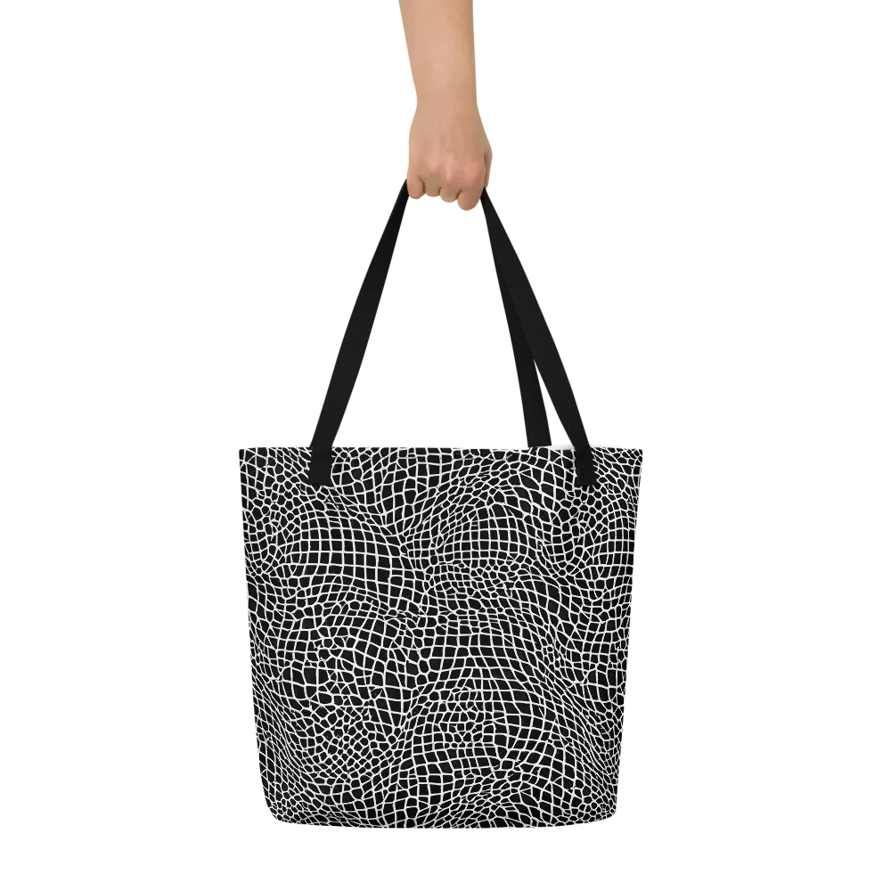 Obsidian Web on Large Tote Bag W/ Pocket — Front