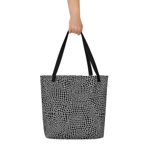Obsidian Web on a Large Tote Bag W/ Pocket