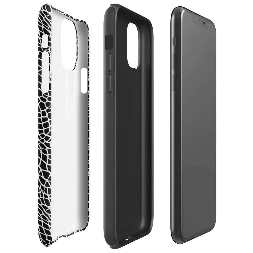 Obsidian Web on Tough Case for iPhone® — Right