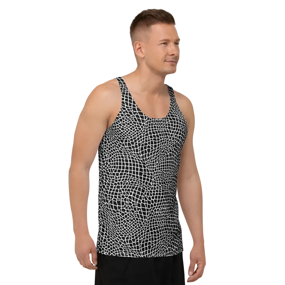 Obsidian Web on Men's Tank Top — Right Front