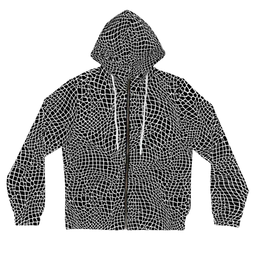 Obsidian Web on a Women's Full-Zip Hoodie