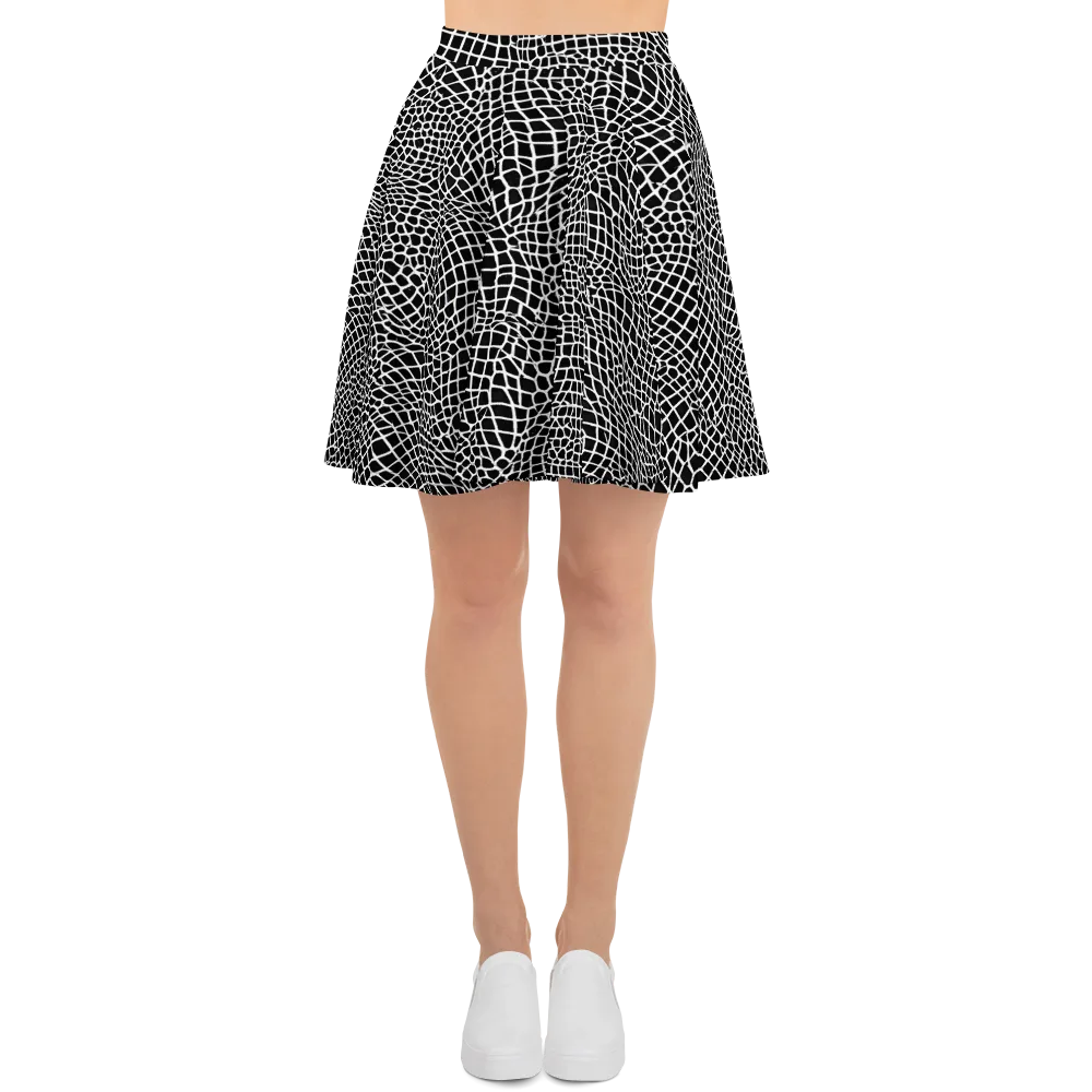 Obsidian Web on Skater Skirt — Front