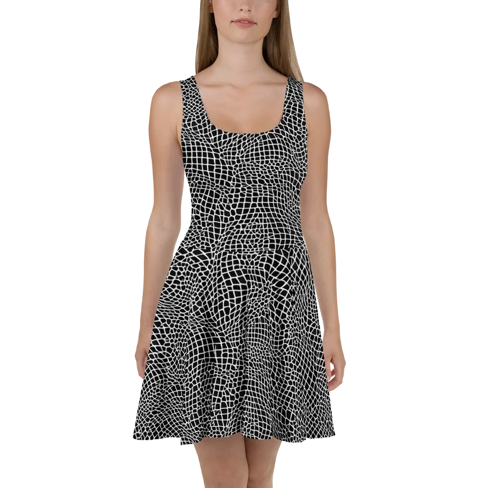 Obsidian Web on Skater Dress — Front