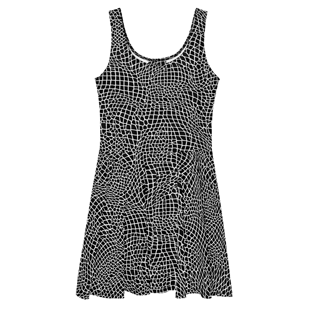 Obsidian Web on Skater Dress — Front