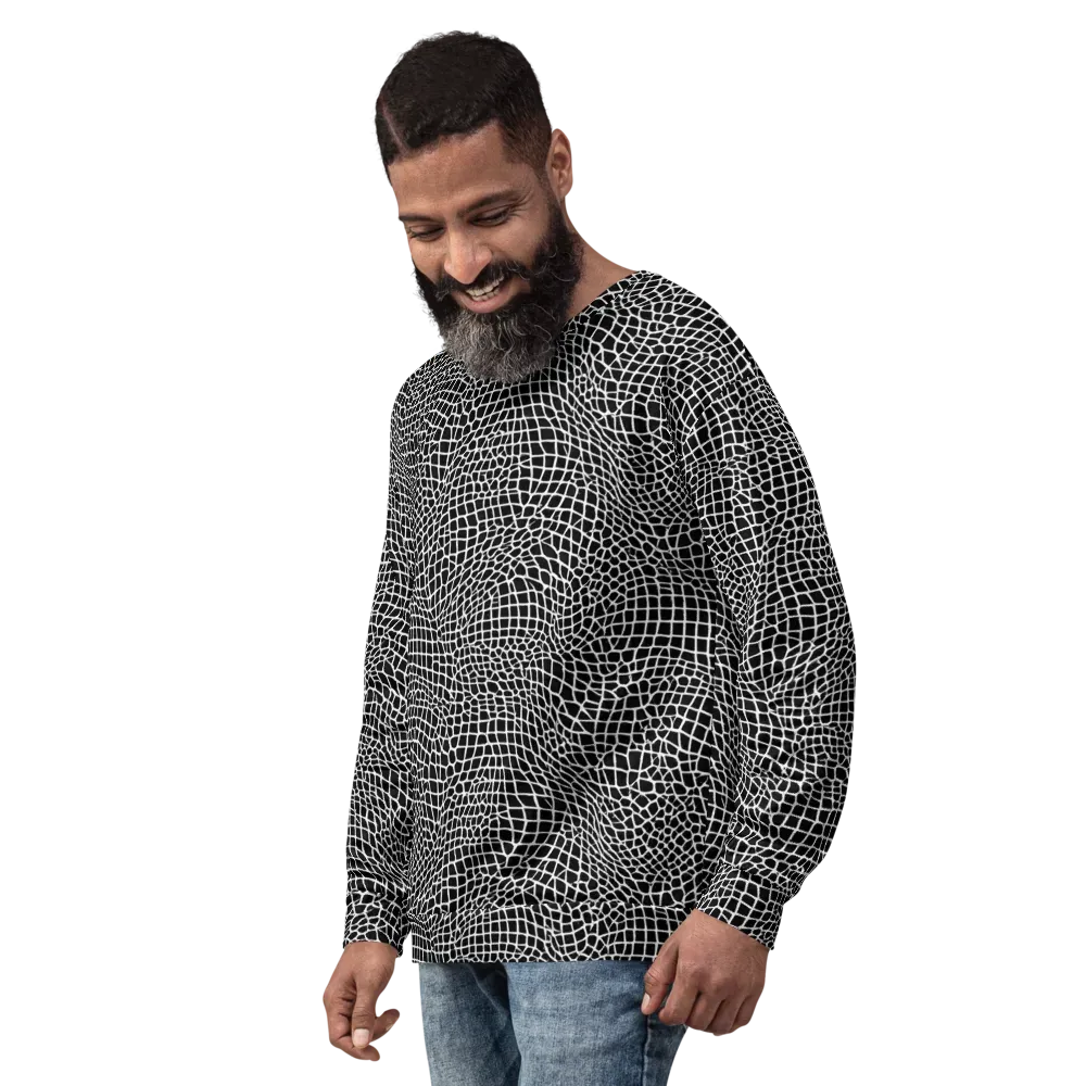Obsidian Web on Sweatshirt — Left Front