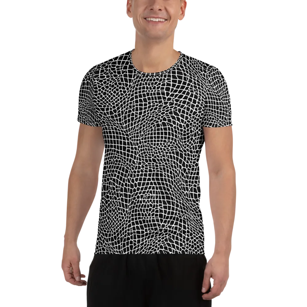 Obsidian Web on Men's Athletic T-Shirt — Front