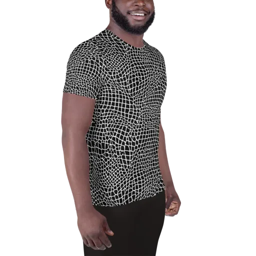 Obsidian Web on a Men's Athletic T-Shirt