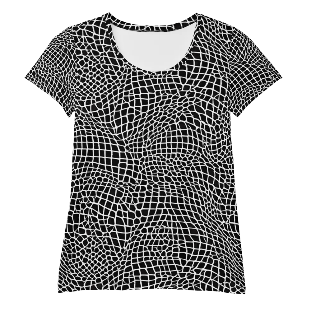 Obsidian Web on Women's Athletic T-Shirt — Front