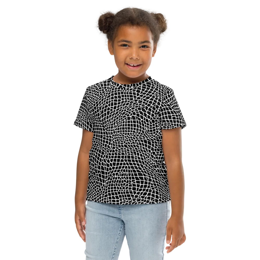 Obsidian Web on Kids Crew Neck T-Shirt — Front