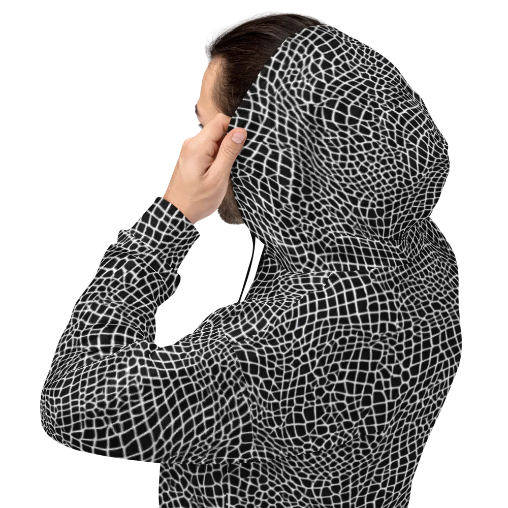 Obsidian Web on Hoodie — Back