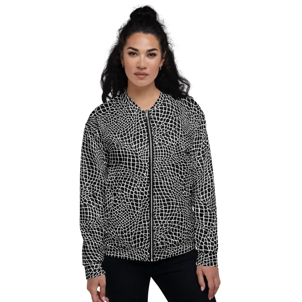 Obsidian Web on Bomber Jacket — Front