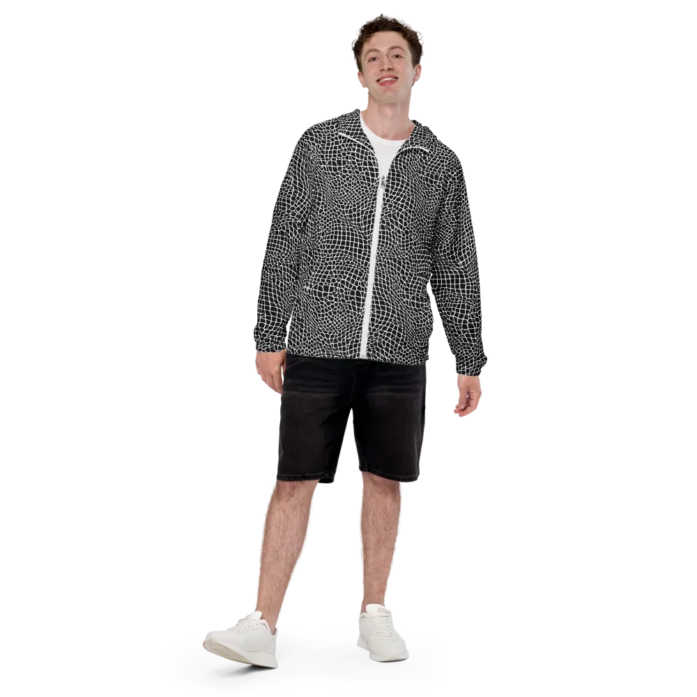Obsidian Web on Men's Windbreaker — Front