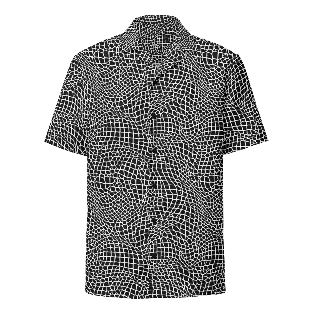 Obsidian Web on Button Shirt — Front