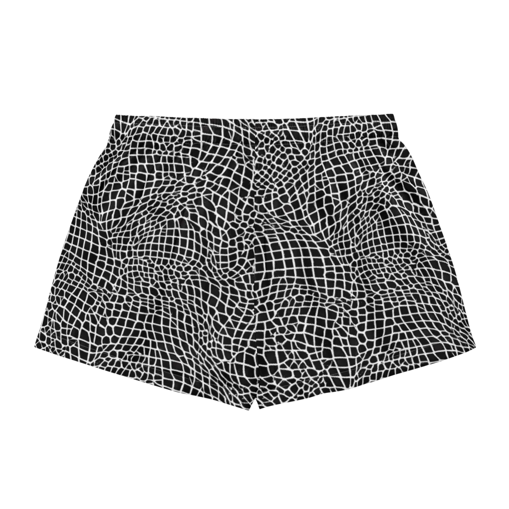 Obsidian Web on Women's Pajama Shorts — Back