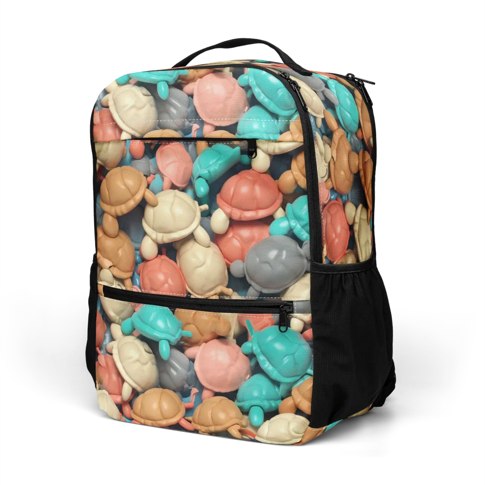 Turtle Taffy on Utility Backpack — Left Front