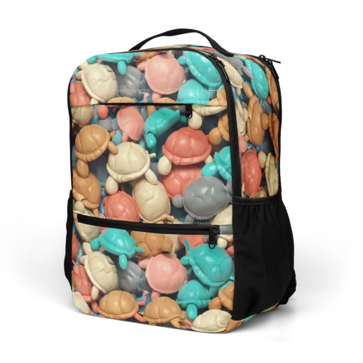 Turtle Taffy on a Utility Backpack