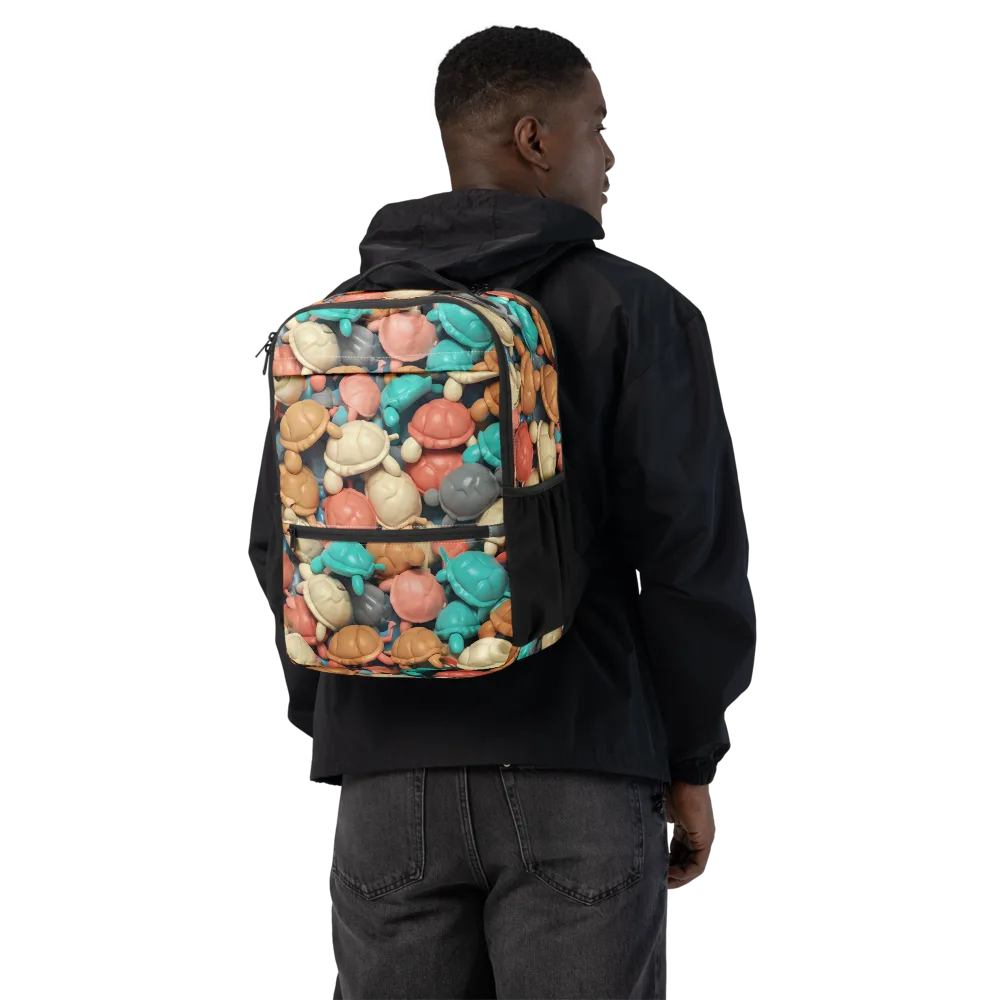 Turtle Taffy on Utility Backpack — Back