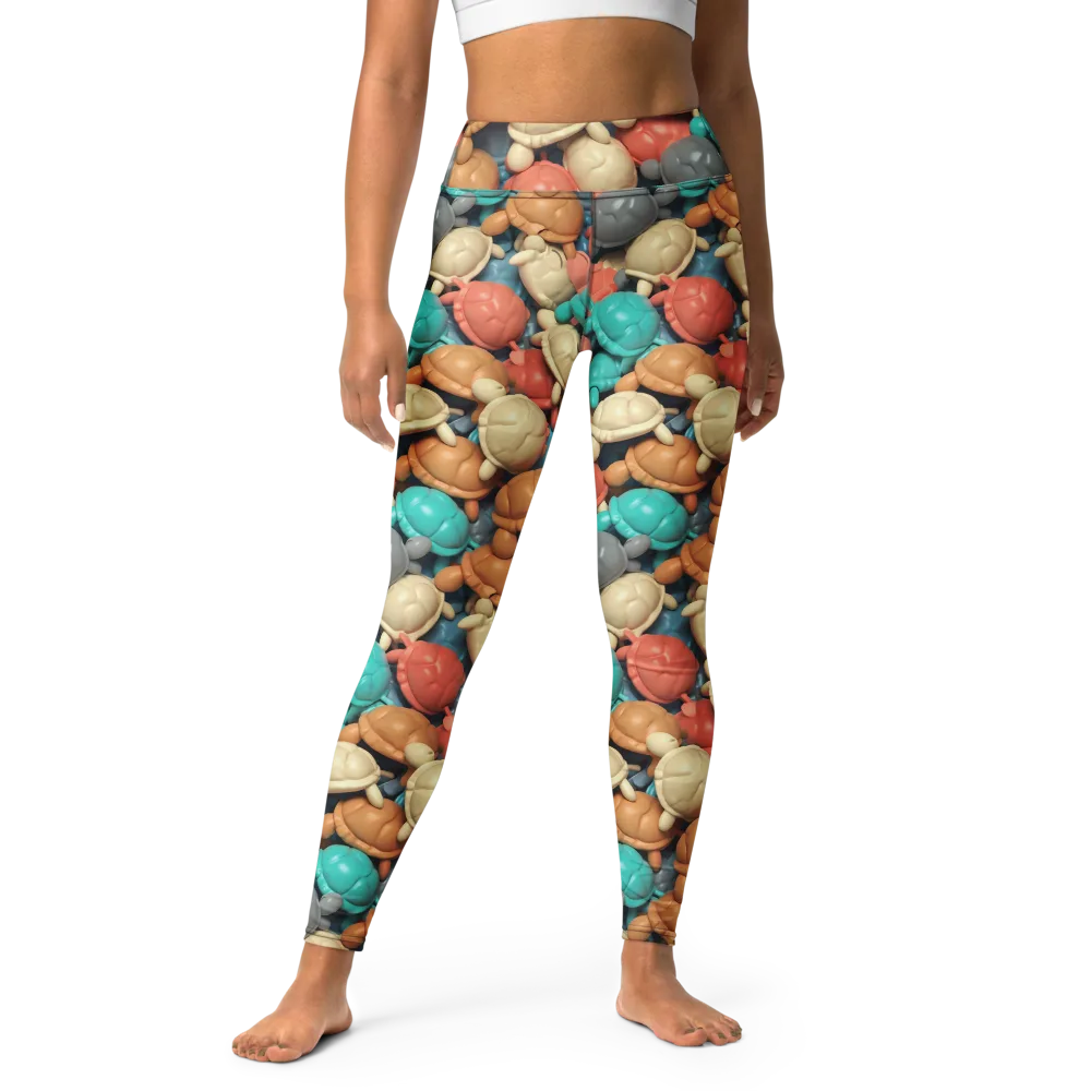 Turtle Taffy on Yoga Leggings — Front