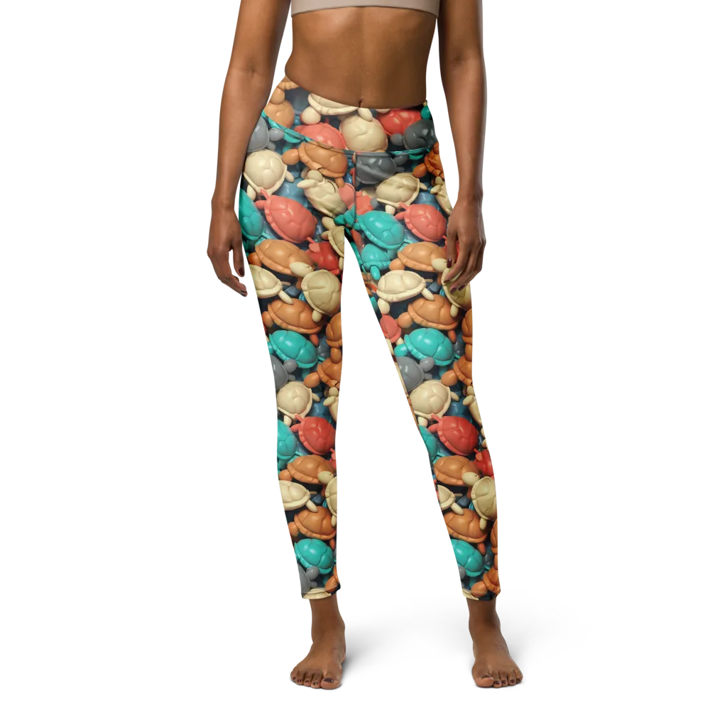Turtle Taffy on Yoga Leggings — Front