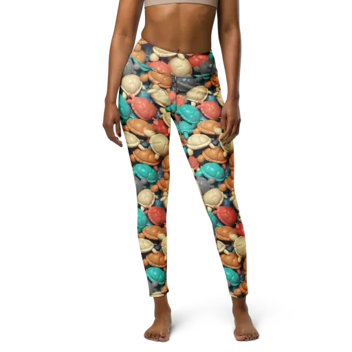 Turtle Taffy on a Yoga Leggings