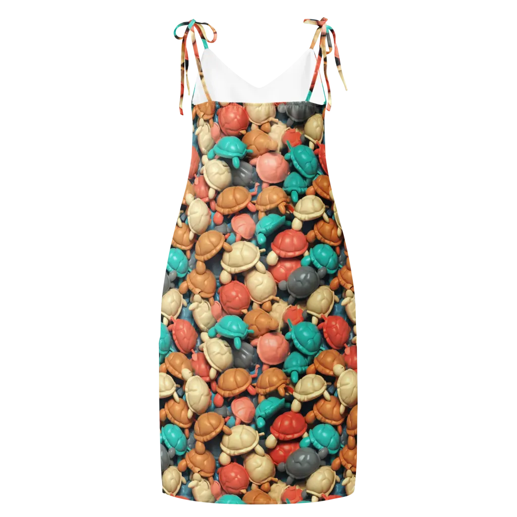 Turtle Taffy on Slip Dress — Back