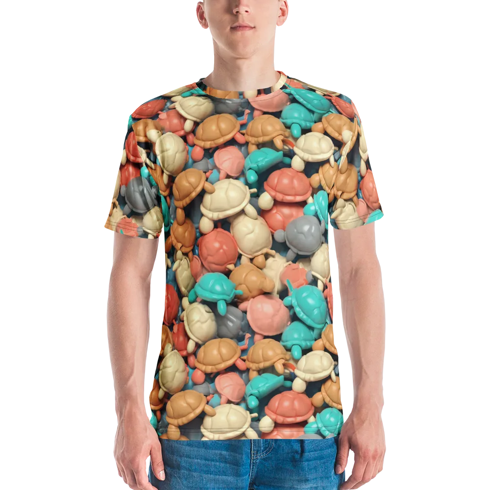 Turtle Taffy on Men's Crew Neck T-Shirt — Front