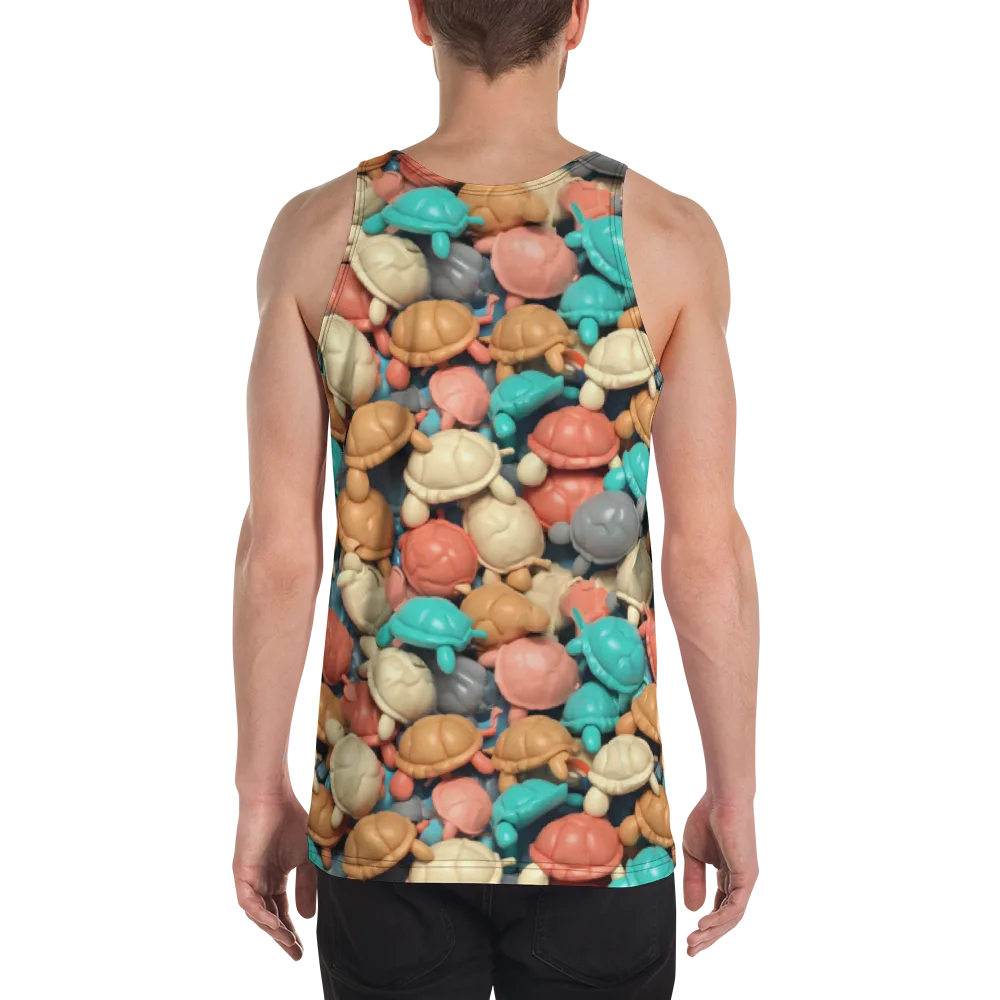 Turtle Taffy on Men's Tank Top — Back