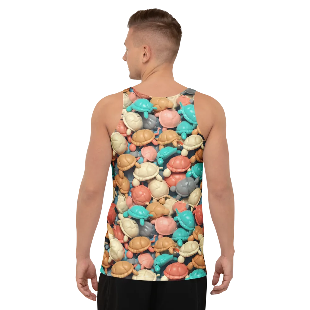 Turtle Taffy on Men's Tank Top — Back