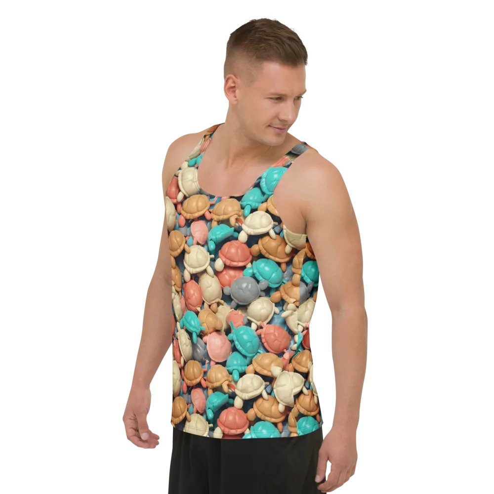 Turtle Taffy on Men's Tank Top — Left Front