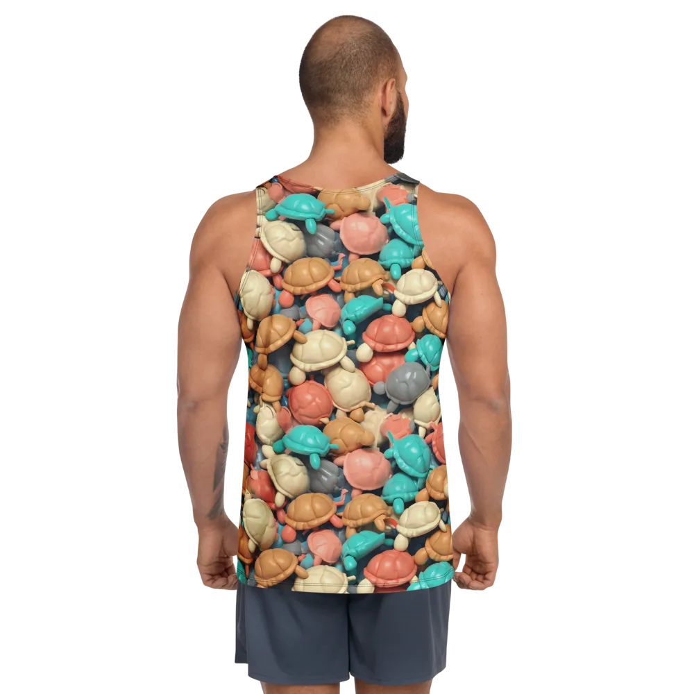 Turtle Taffy on Men's Tank Top — Back