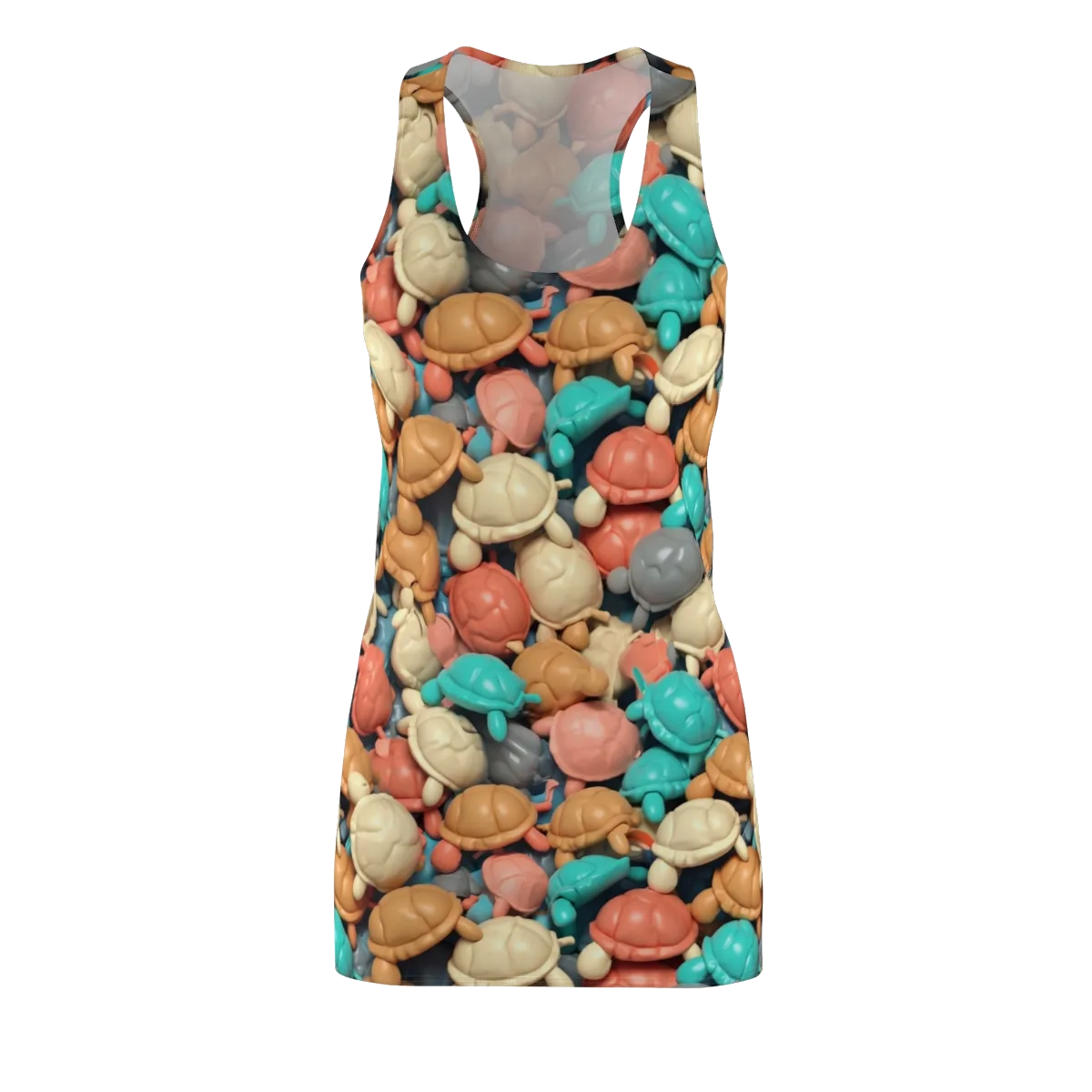 Turtle Taffy on Racerback Dress — Front