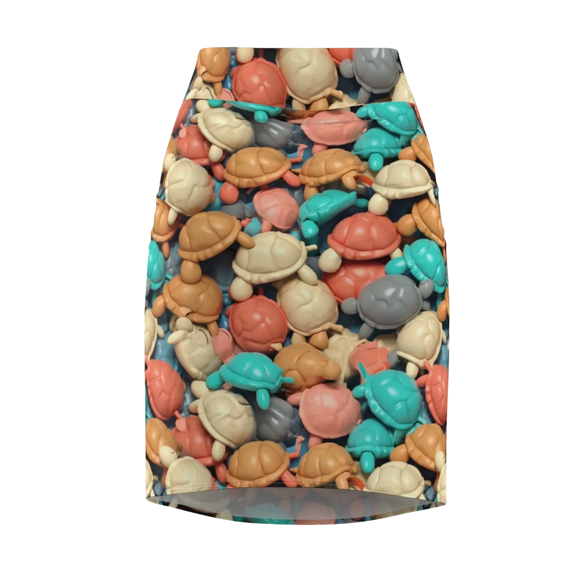 Turtle Taffy on Pencil Skirt — Front