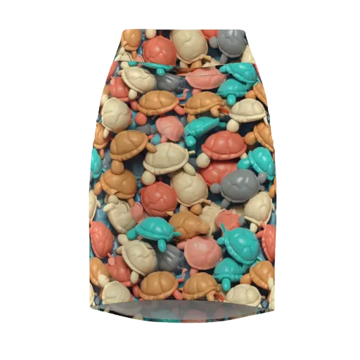Turtle Taffy on a Pencil Skirt