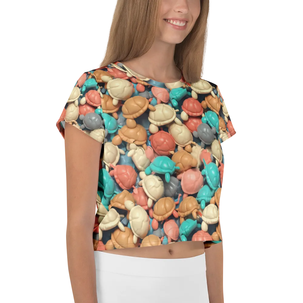 Turtle Taffy on Crop Tee — Right