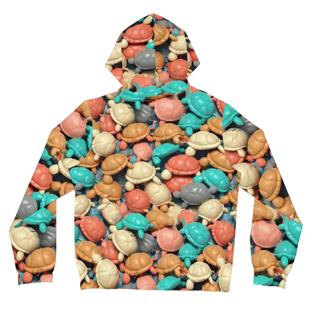 Turtle Taffy on Women's Full-Zip Hoodie — Back