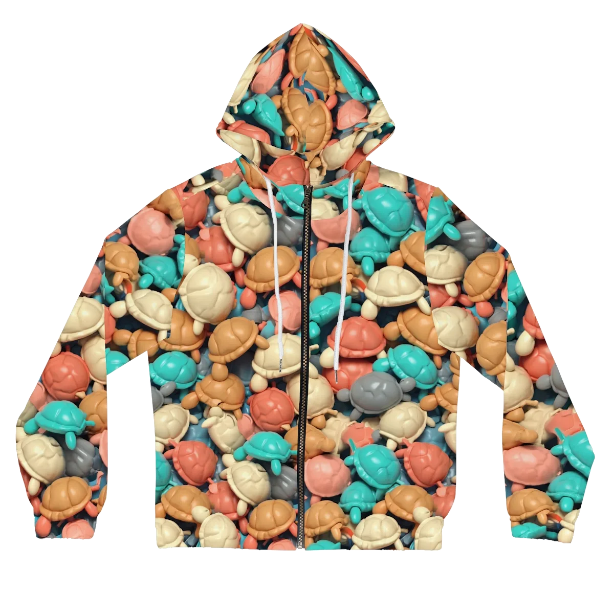 Turtle Taffy on Women's Full-Zip Hoodie — Front