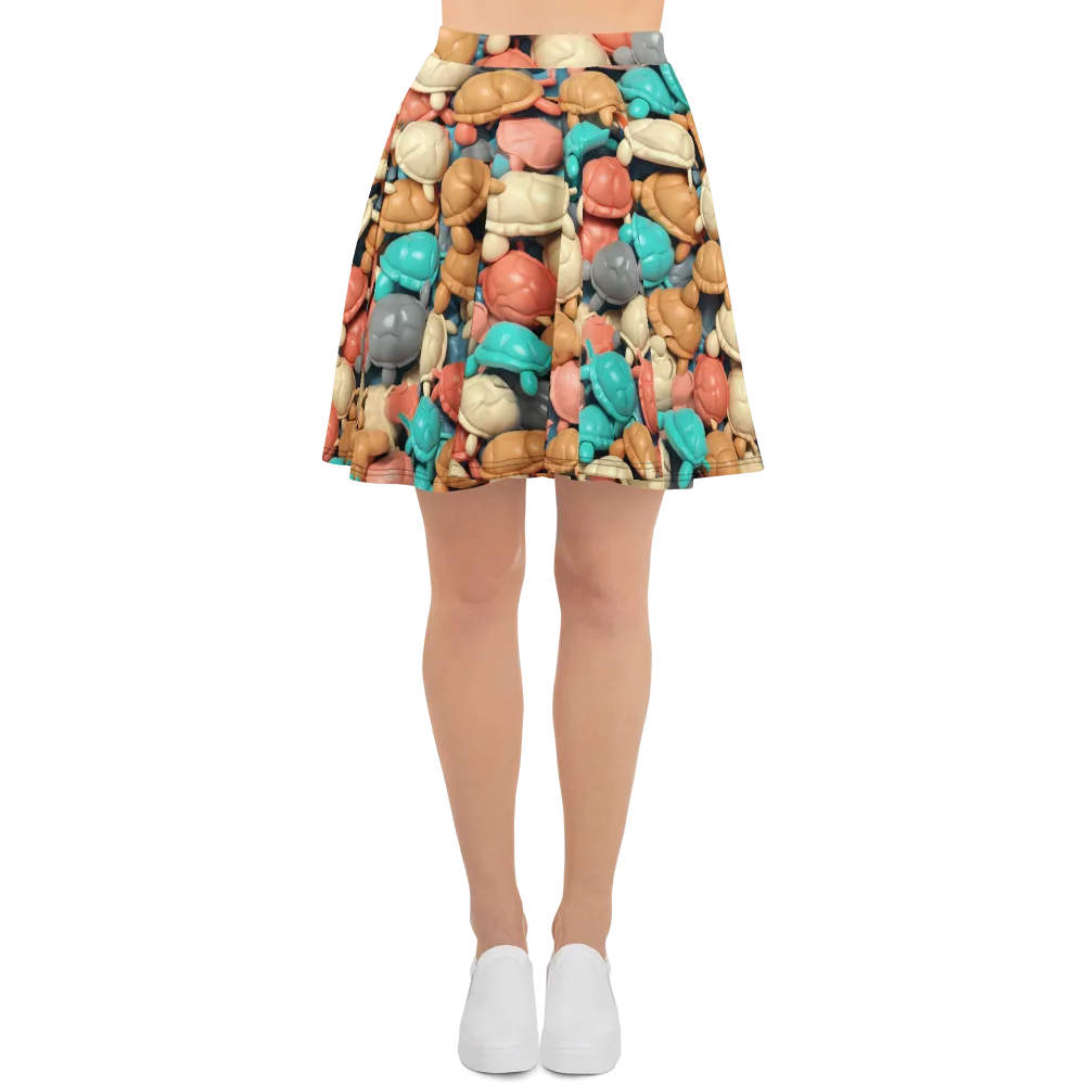 Turtle Taffy on Skater Skirt — Front