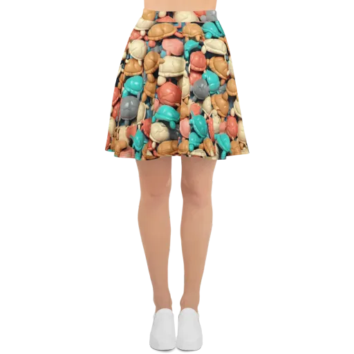 Turtle Taffy on a Skater Skirt