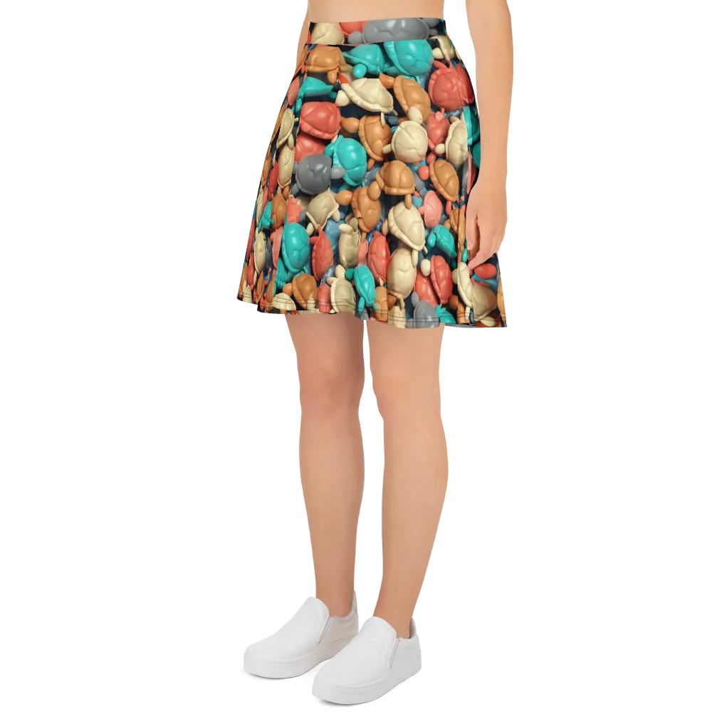 Turtle Taffy on Skater Skirt — Left