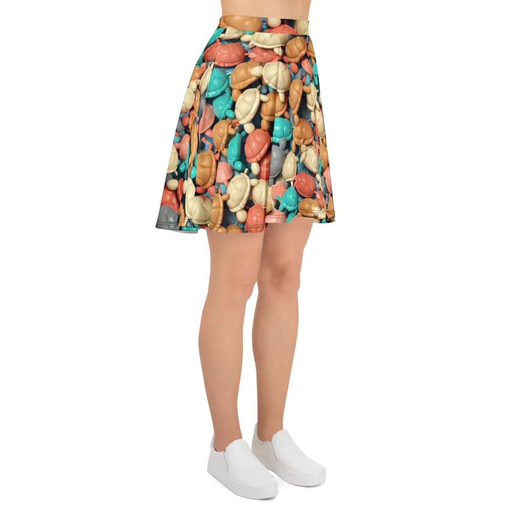 Turtle Taffy on Skater Skirt — Right