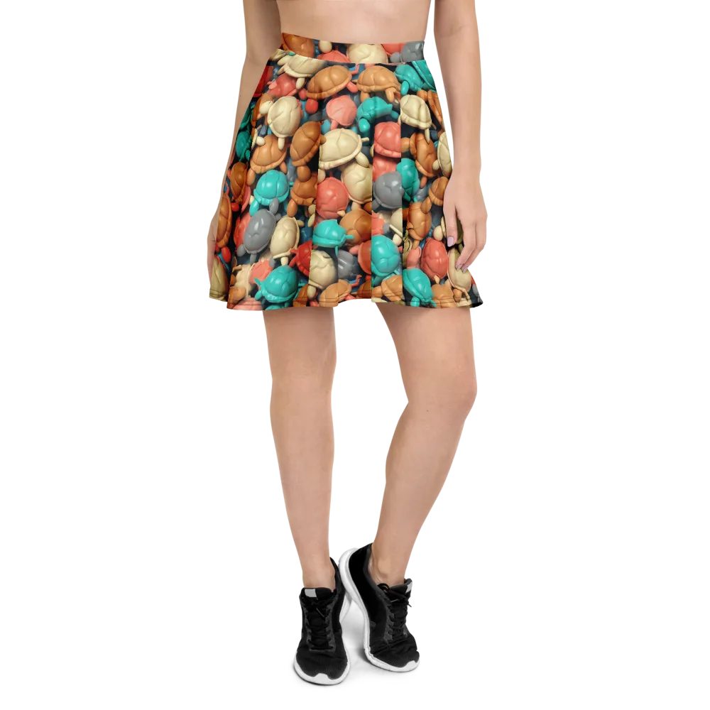 Turtle Taffy on Skater Skirt — Front
