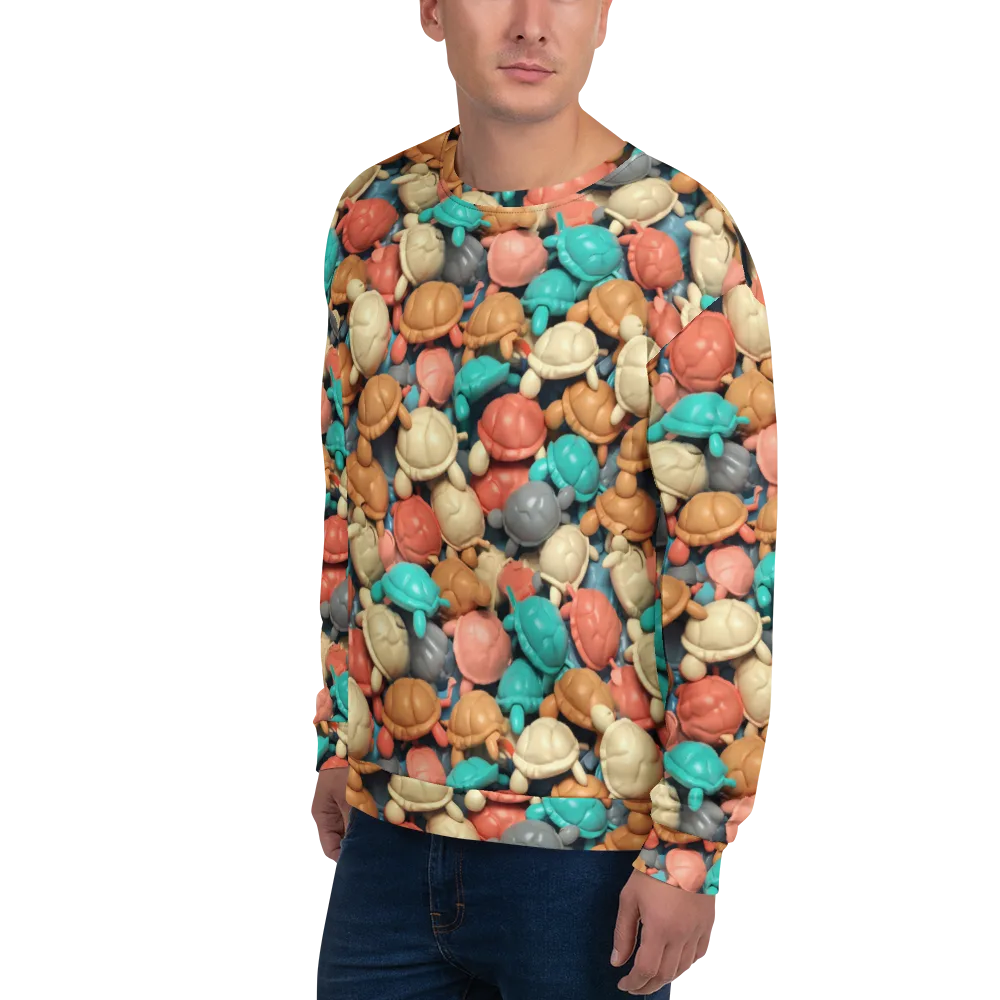 Turtle Taffy on Sweatshirt — Left Front