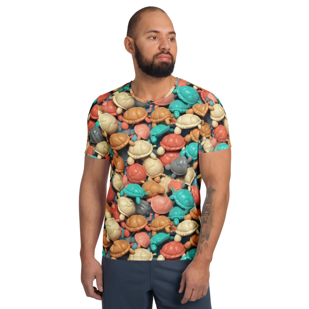 Turtle Taffy on Men's Athletic T-Shirt — Front