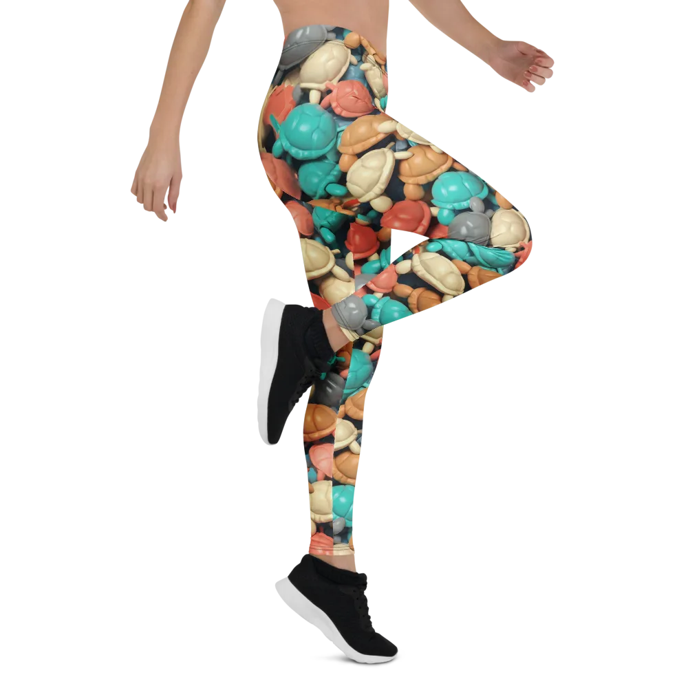 Turtle Taffy on Leggings — Right