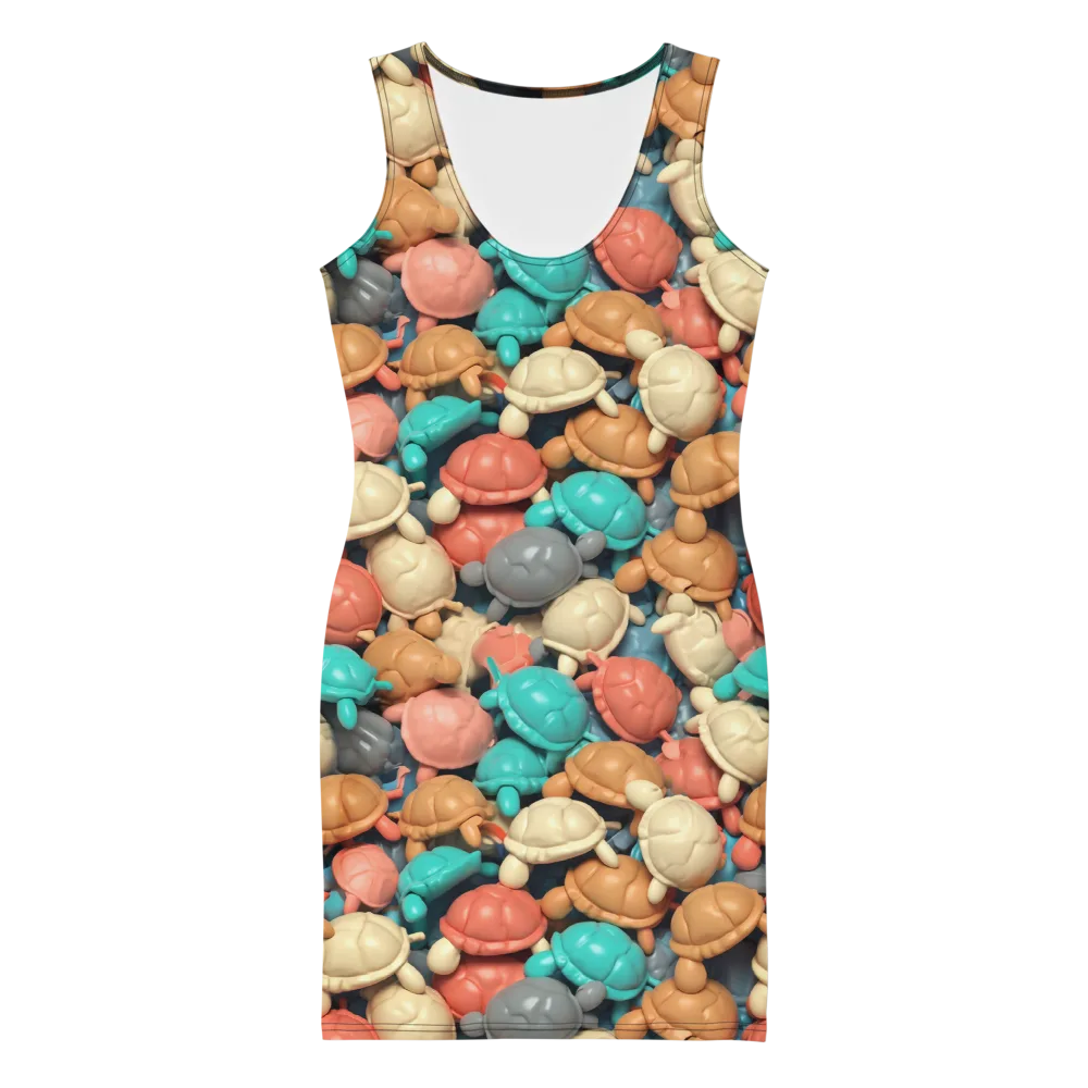 Turtle Taffy on Bodycon Dress — Front