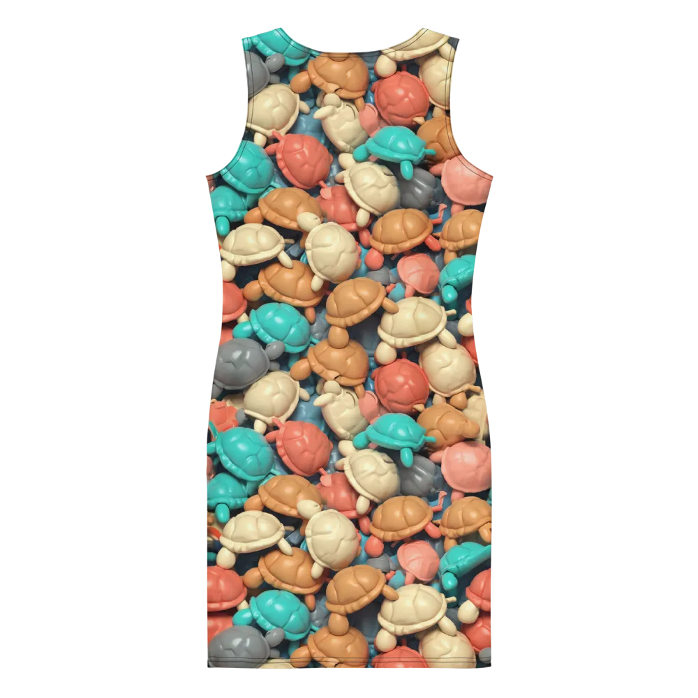 Turtle Taffy on Bodycon Dress — Back