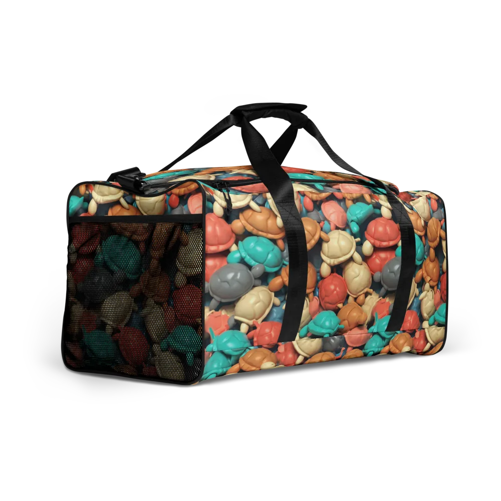 Turtle Taffy on Duffle Bag — Right Front